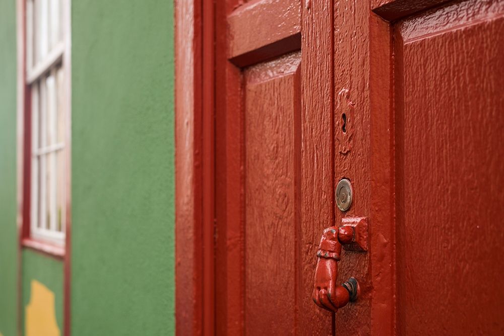 Canary Islands-La Palma Island-San Andres-ornate door knocker
